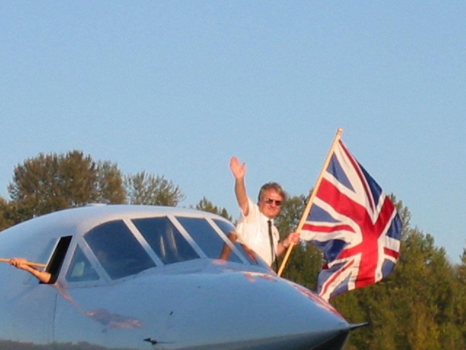 Showing the Flag